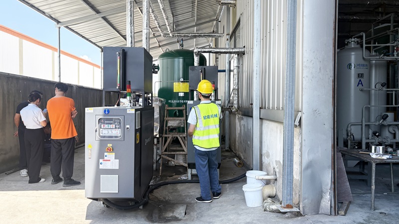 高溫模溫機在氣相二氧化硅生產控溫應用案例「歐能機械」